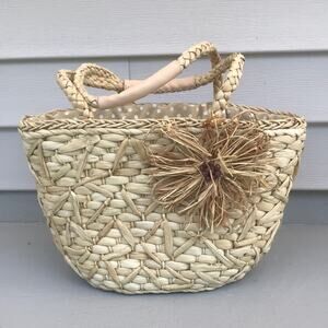 3 / $15 Raffia Jute Woven Beach Tote Cynthia Rowley